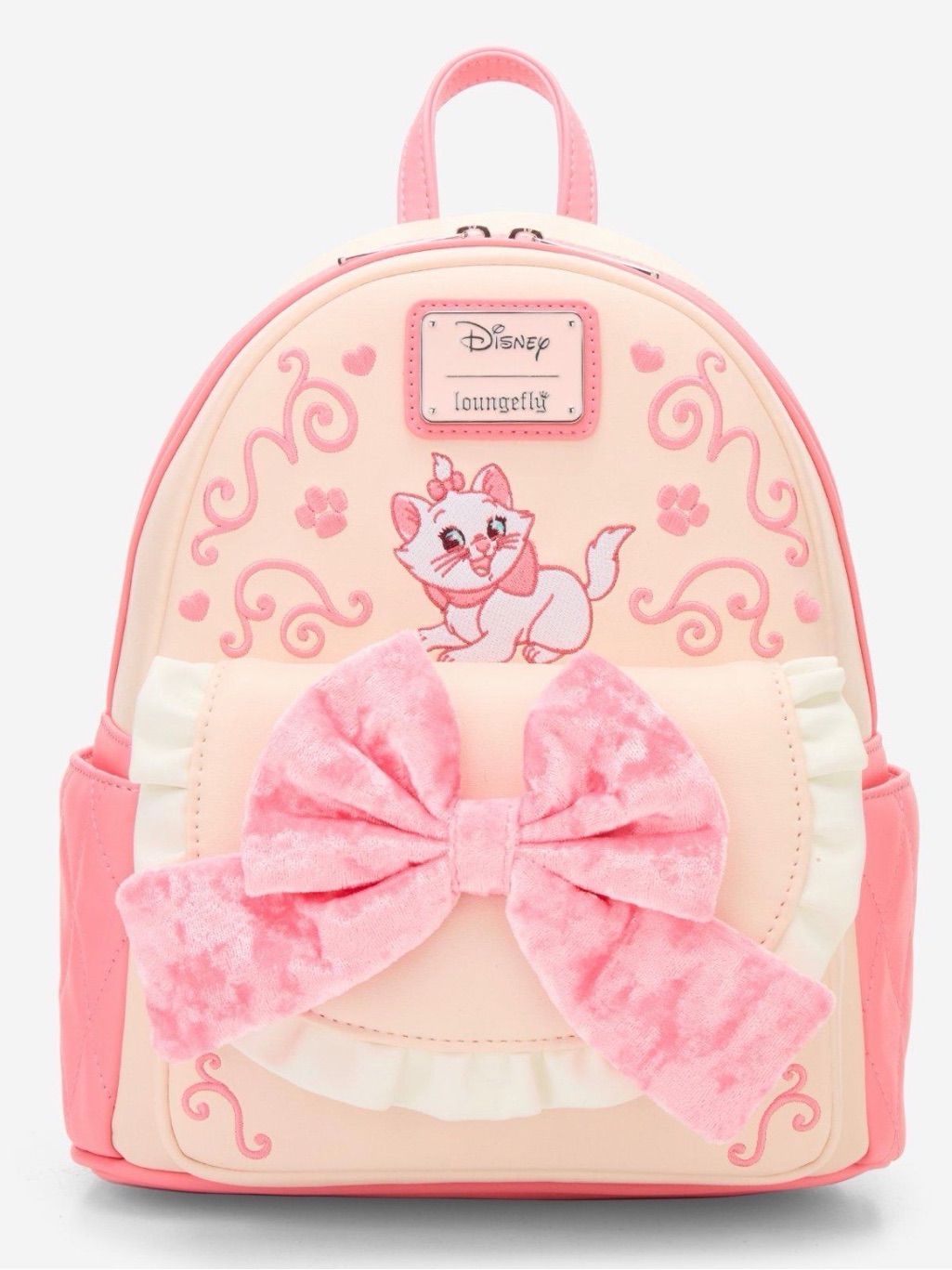 New Loungefly Disney The Aristocats Marie Velvet Bow Mini Backpack